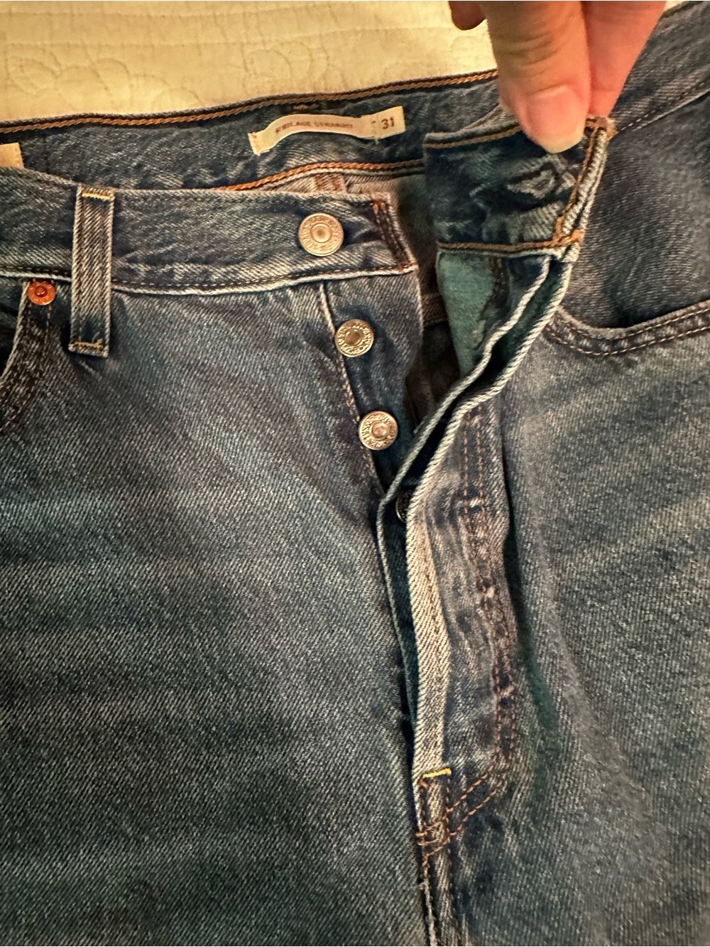 Women’s Ribcage Straight Denim Jeans - Classic Button-Fly